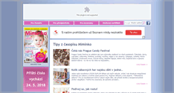 Desktop Screenshot of casopis-miminko.cz